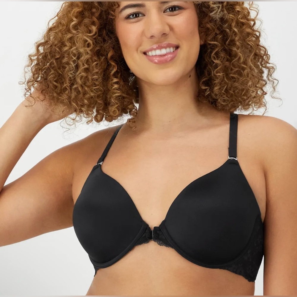 Maidenform One Fab Fit Everyday Full Coverage Racerback Bra 07112 - Black - 36DD